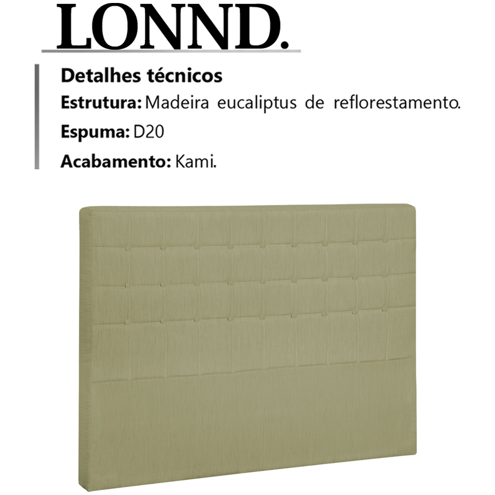 Cabeceira Queen 160 cm Lonnd Linho SL 75 Peer