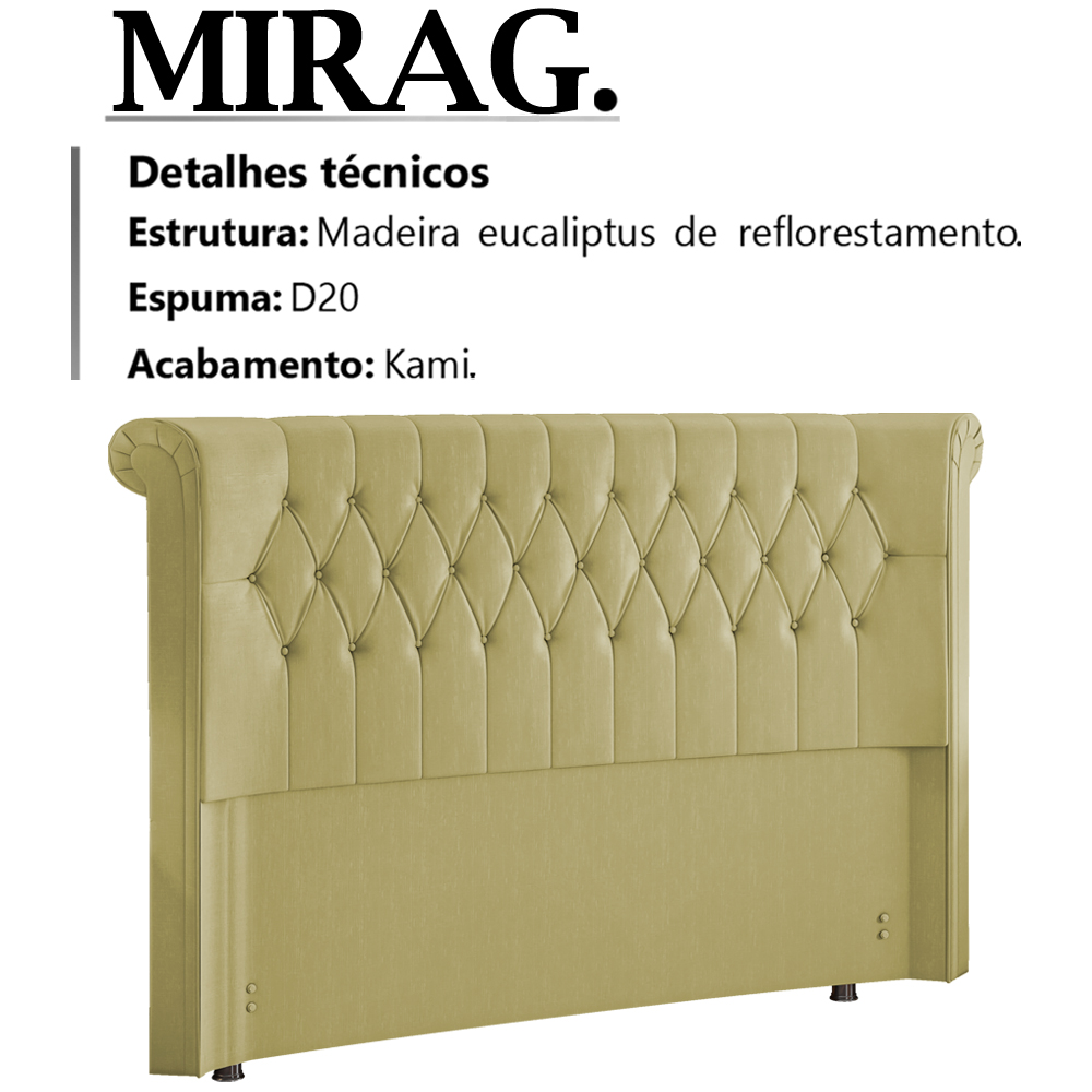 Cabeceira Queen 160 cm Mirag Corano TCS 355 Peer