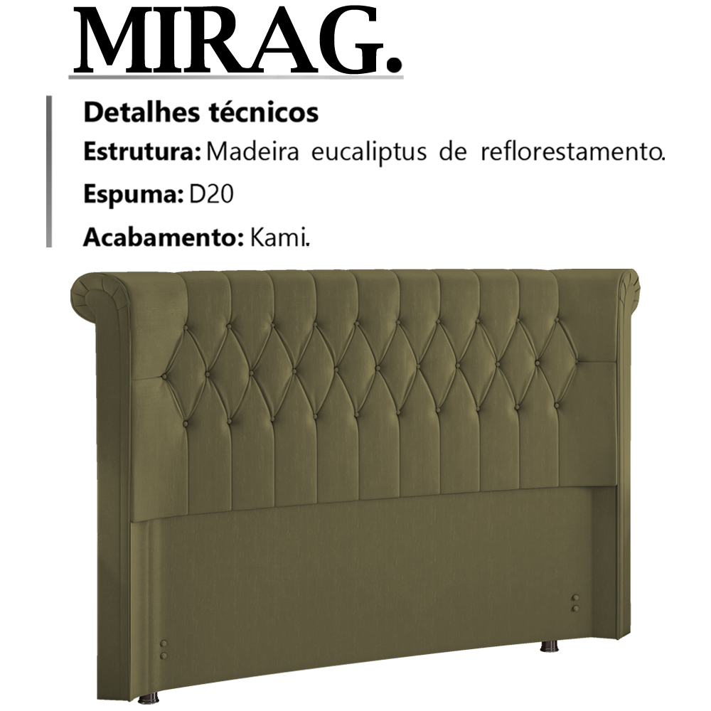 Cabeceira Queen 160 cm Mirag Corano TCS 357 Peer