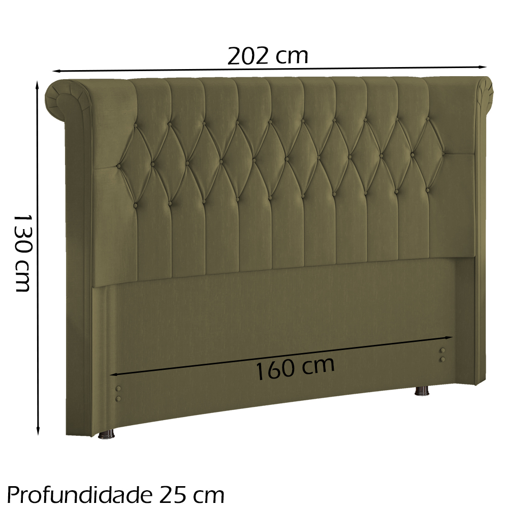 Cabeceira Queen 160 cm Mirag Corano TCS 357 Peer