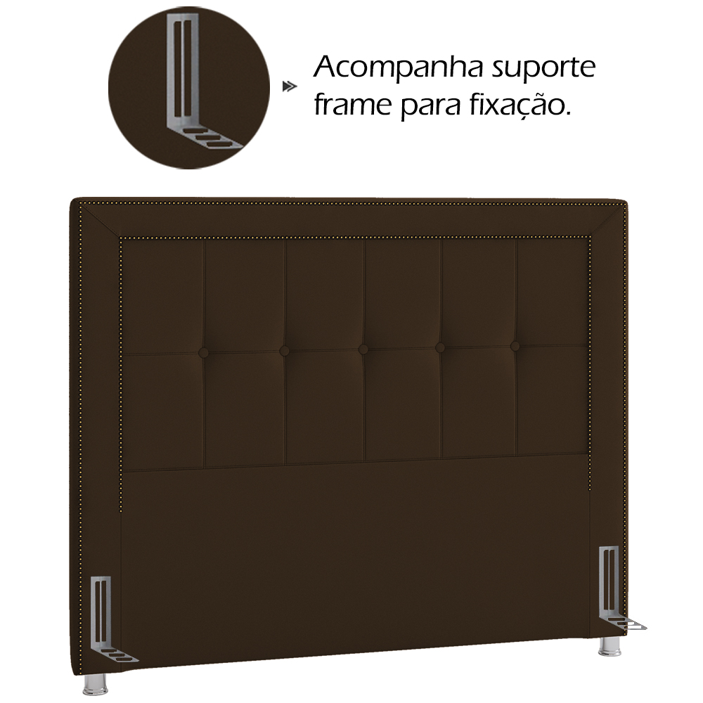 Cabeceira Queen 160 cm Napoll Veludo SL 942 Peer