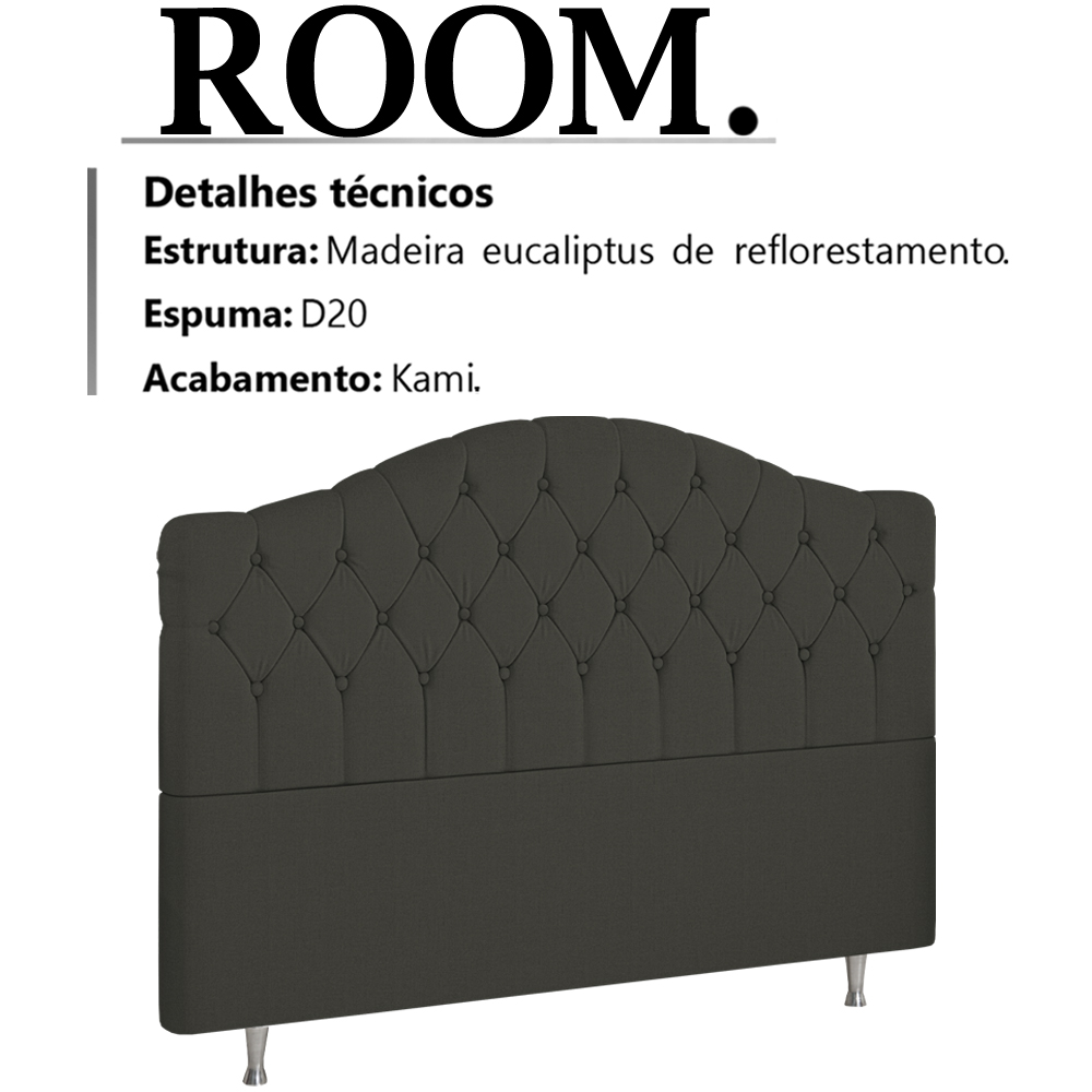 Cabeceira Queen 160 cm Room Linho SL 74 Peer