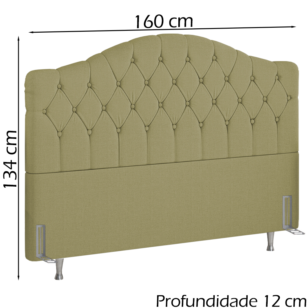 Cabeceira Queen 160 cm Room Linho SL 75 Peer