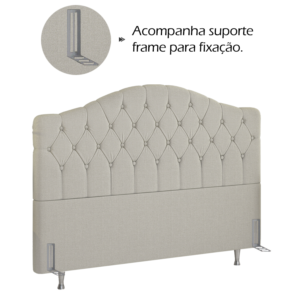 Cabeceira Queen 160 cm Room Linho SL 76 Peer