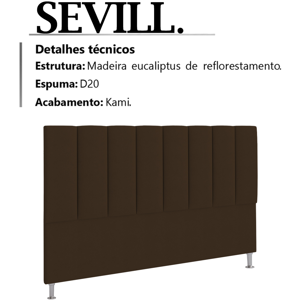 Cabeceira Queen 160 cm Sevill Veludo SL 942 Peer