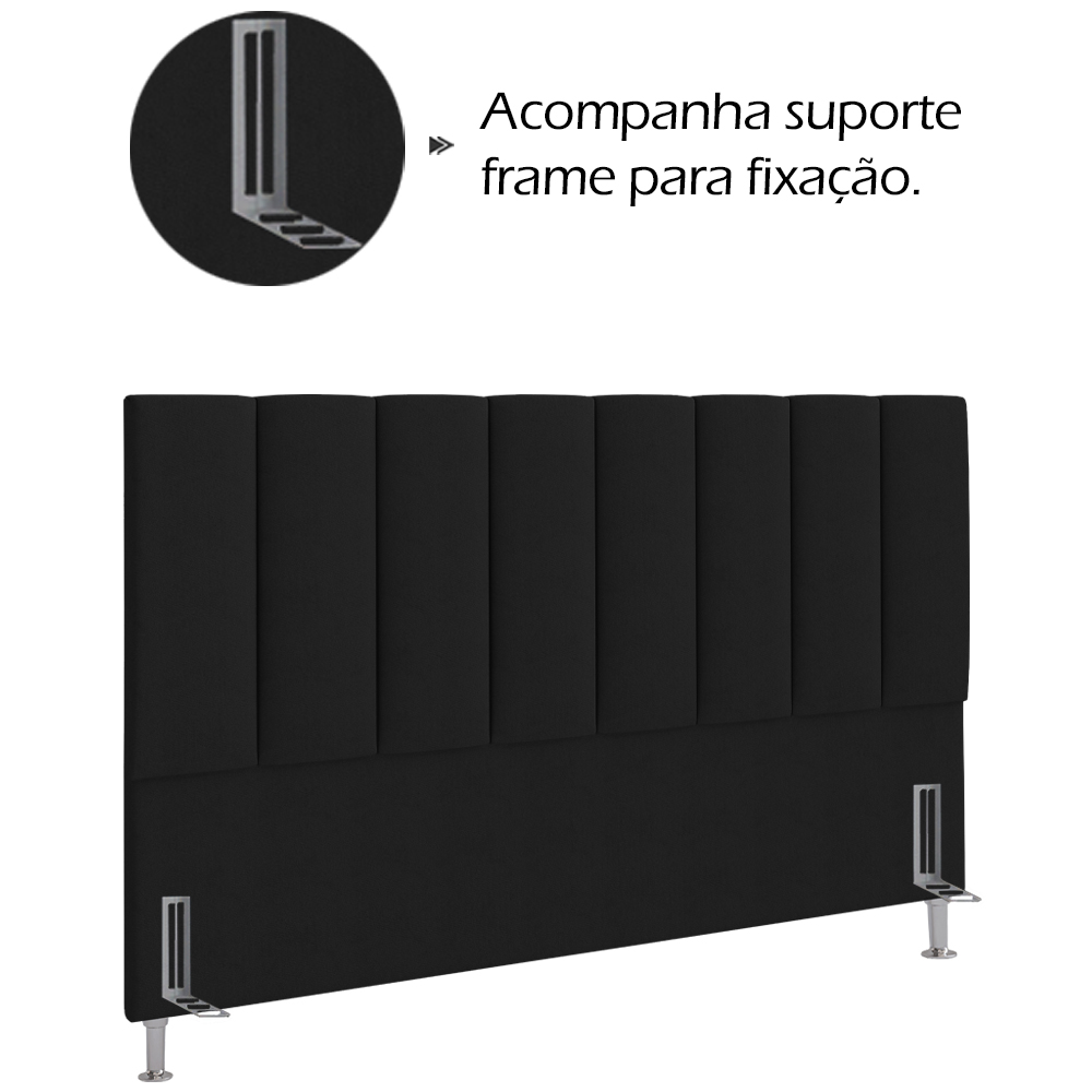 Cabeceira Queen 160 cm Sevill Veludo SL 944 Peer