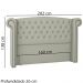 Cabeceira Queen 160 cm Valenn Linho SL 76 Peer