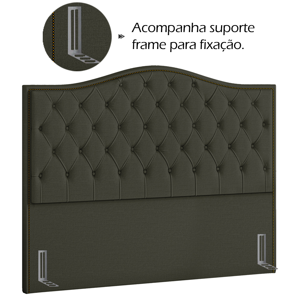 Cabeceira Queen 160 cm Vien Linho SL 74 Peer