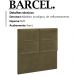 Cabeceira Solteiro 90 cm Barcel Veludo SL 945 Peer