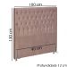 Cabeceira Solteiro 90 cm Firezz Veludo SL 949 Peer