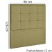 Cabeceira Solteiro 90 cm Lhots Linho SL 75 Peer