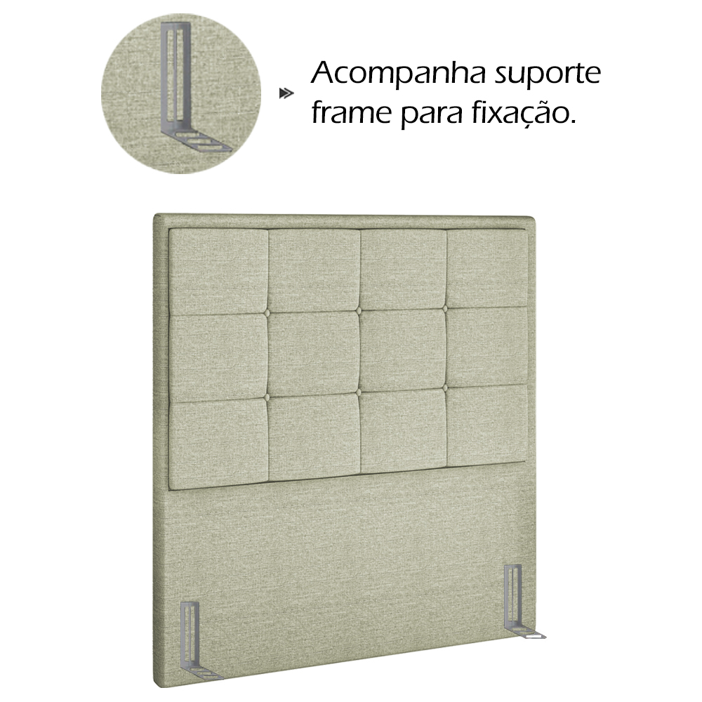 Cabeceira Solteiro 90 cm Lhots Linho SL 76 Peer