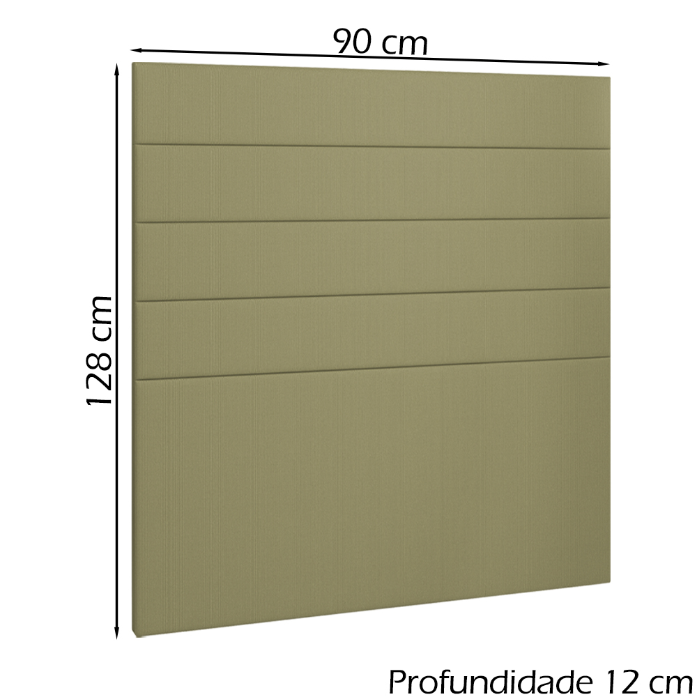 Cabeceira Solteiro 90 cm Lisben Linho SL 75 Peer