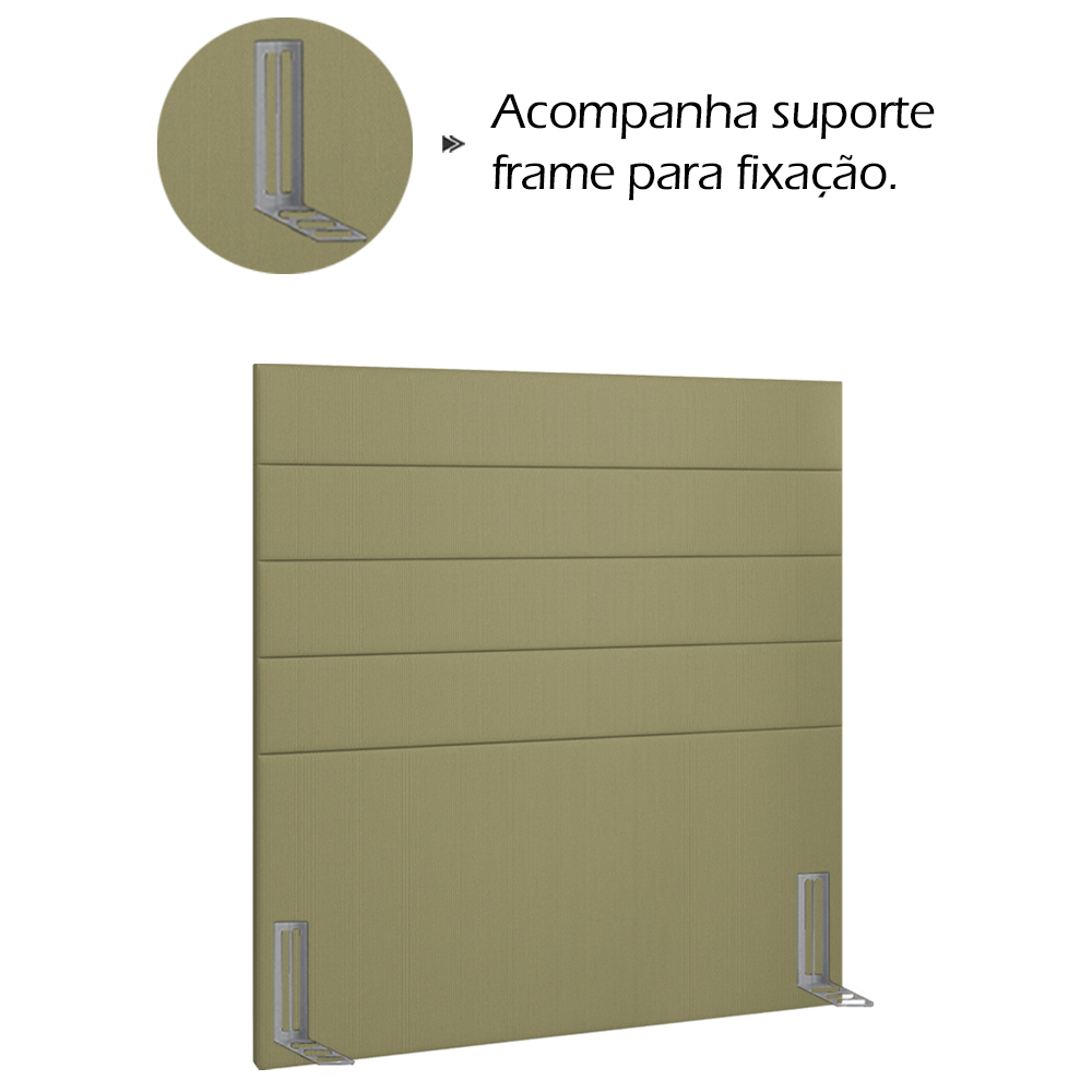 Cabeceira Solteiro 90 cm Lisben Linho SL 75 Peer