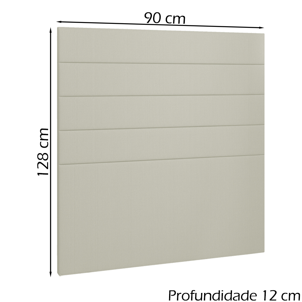 Cabeceira Solteiro 90 cm Lisben Linho SL 76 Peer