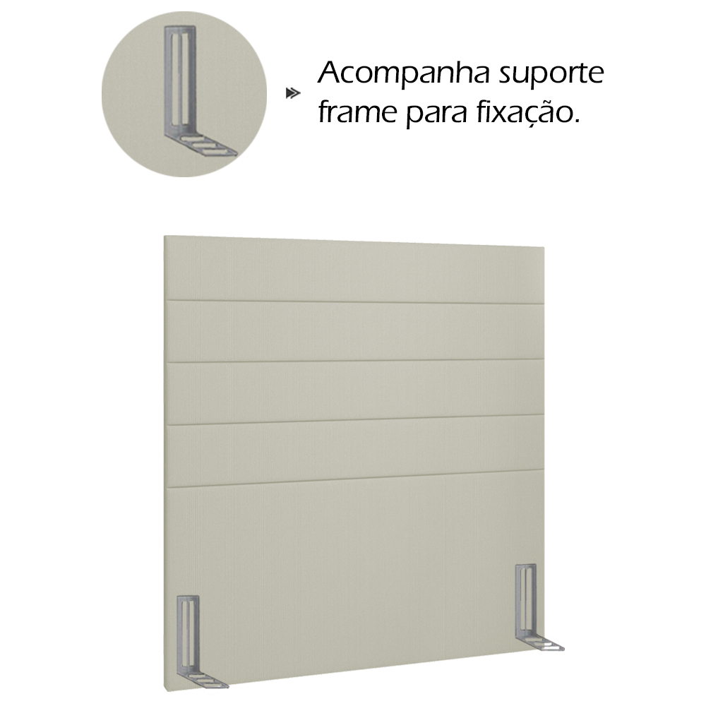 Cabeceira Solteiro 90 cm Lisben Linho SL 76 Peer