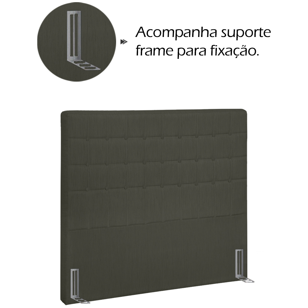 Cabeceira Solteiro 90 cm Lonnd Linho SL 74 Peer