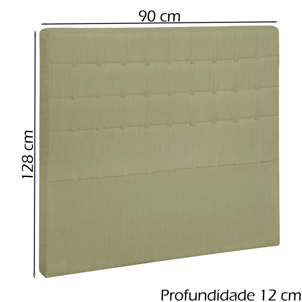 Cabeceira Solteiro 90 cm Lonnd Linho SL 75 Peer