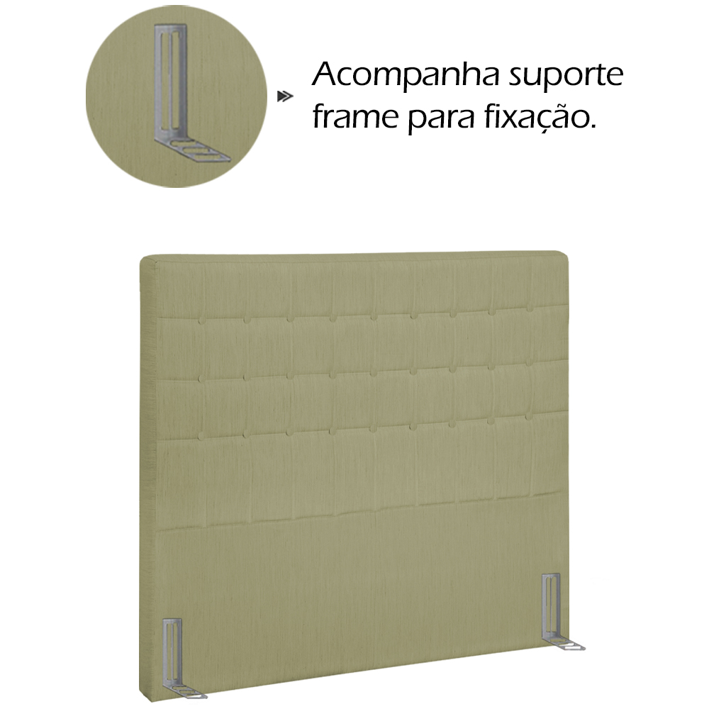 Cabeceira Solteiro 90 cm Lonnd Linho SL 75 Peer