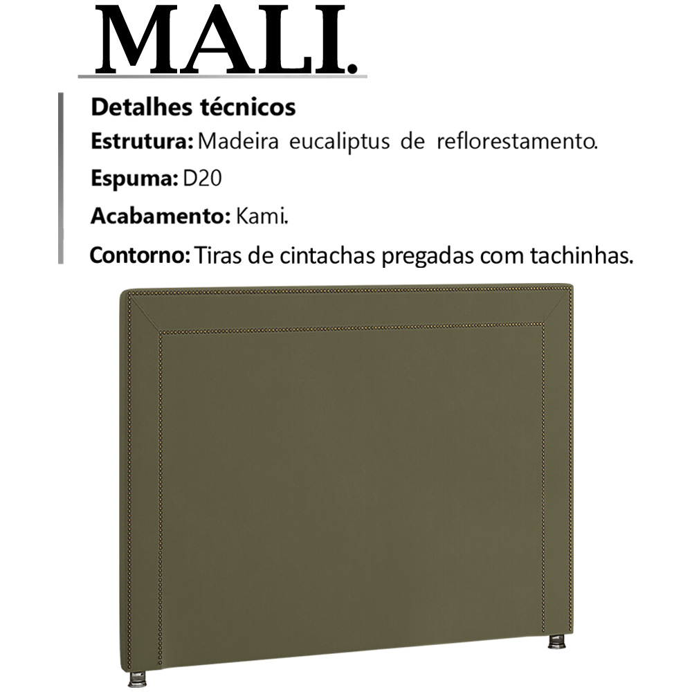 Cabeceira Solteiro 90 cm Mali Corano TCS 357 Peer