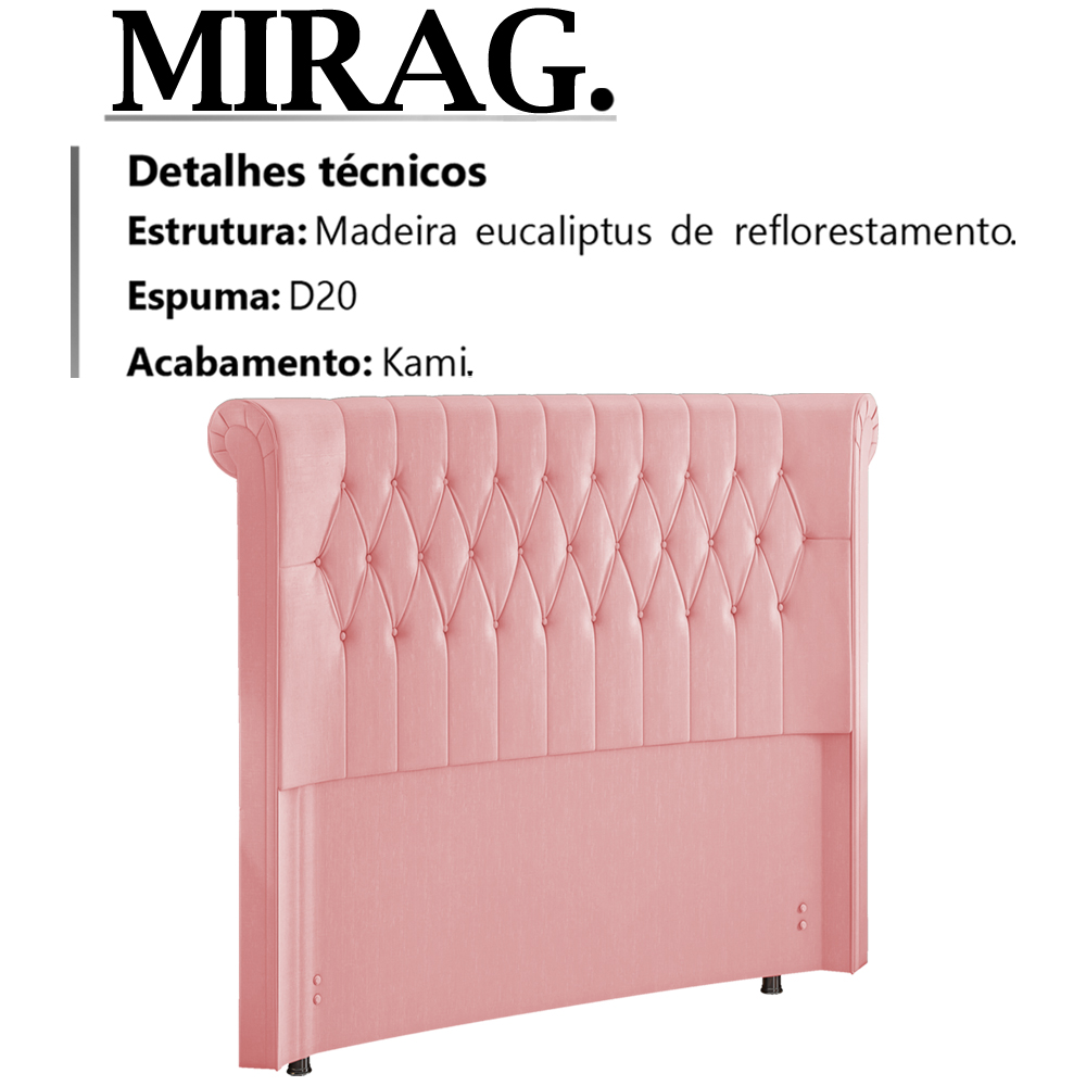 Cabeceira Solteiro 90 cm Mirag Corano TCS 353 Peer