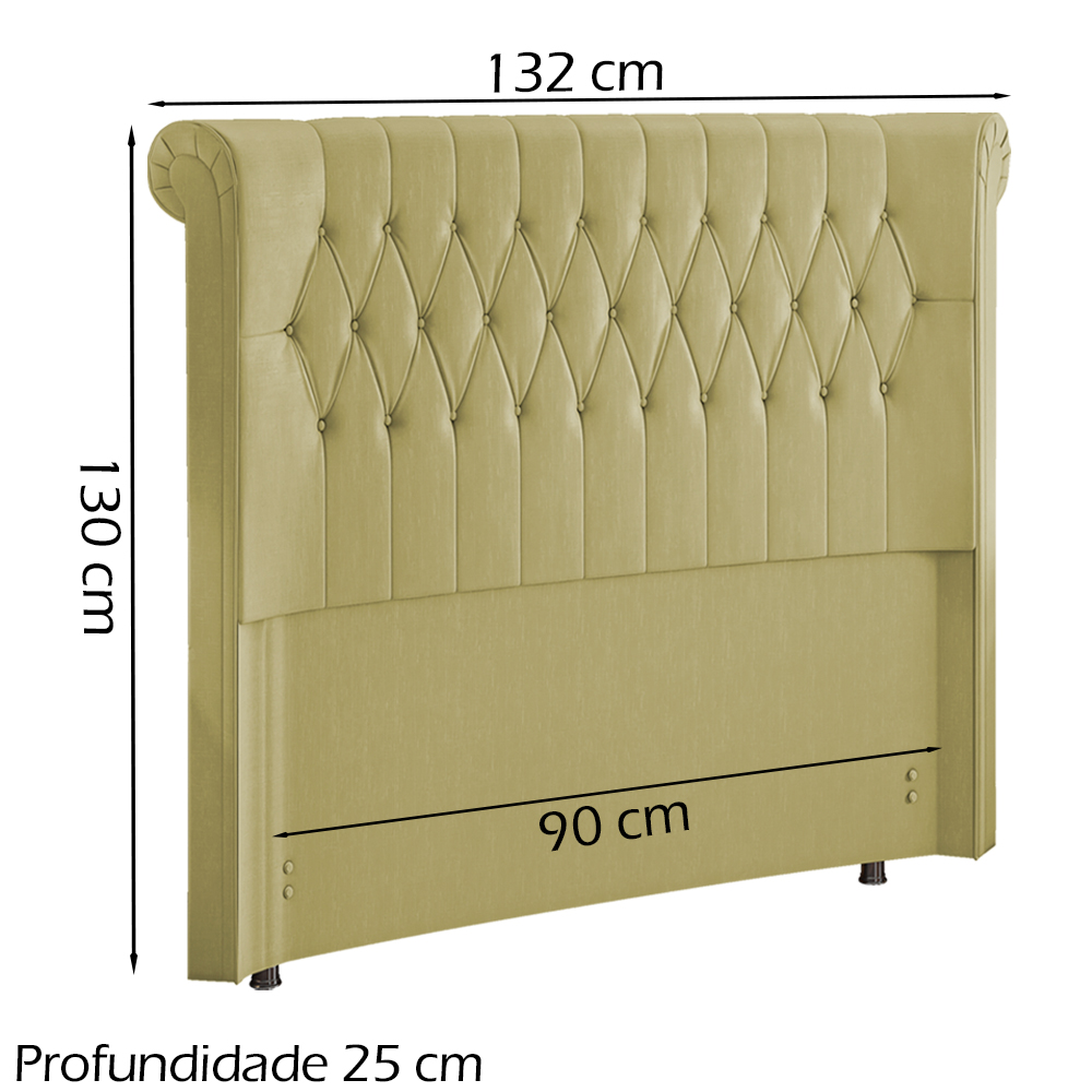Cabeceira Solteiro 90 cm Mirag Corano TCS 355 Peer