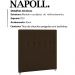 Cabeceira Solteiro 90 cm Napoll Veludo SL 942 Peer