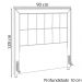 Cabeceira Solteiro 90 cm Napoll Veludo SL 944 Peer