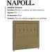Cabeceira Solteiro 90 cm Napoll Veludo SL 945 Peer
