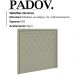 Cabeceira Solteiro 90 cm Padov Veludo SL 940 Peer