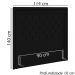Cabeceira Solteiro 90 cm Padov Veludo SL 944 Peer