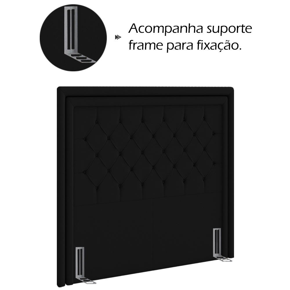 Cabeceira Solteiro 90 cm Padov Veludo SL 944 Peer