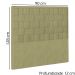 Cabeceira Solteiro 90 cm Priss Linho SL 75 Peer