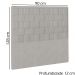 Cabeceira Solteiro 90 cm Priss Linho SL 76 Peer