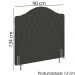 Cabeceira Solteiro 90 cm Room Linho SL 74 Peer