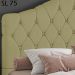 Cabeceira Solteiro 90 cm Room Linho SL 75 Peer