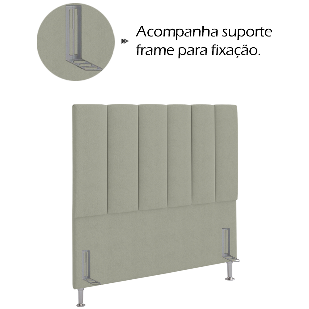 Cabeceira Solteiro 90 cm Sevill Veludo SL 940 Peer