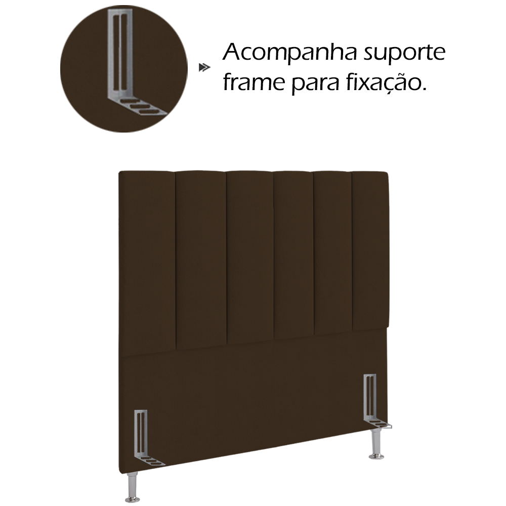 Cabeceira Solteiro 90 cm Sevill Veludo SL 942 Peer