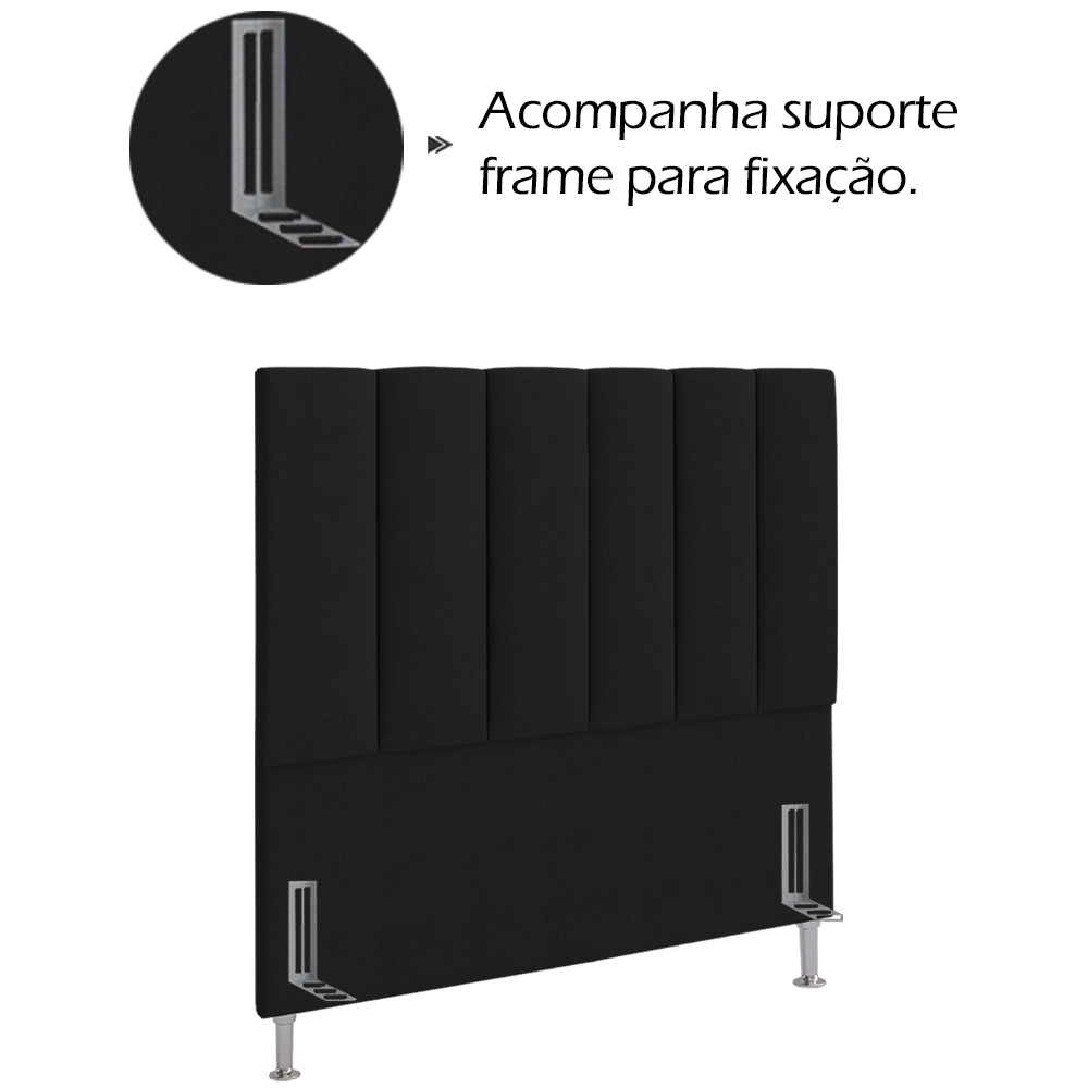 Cabeceira Solteiro 90 cm Sevill Veludo SL 944 Peer