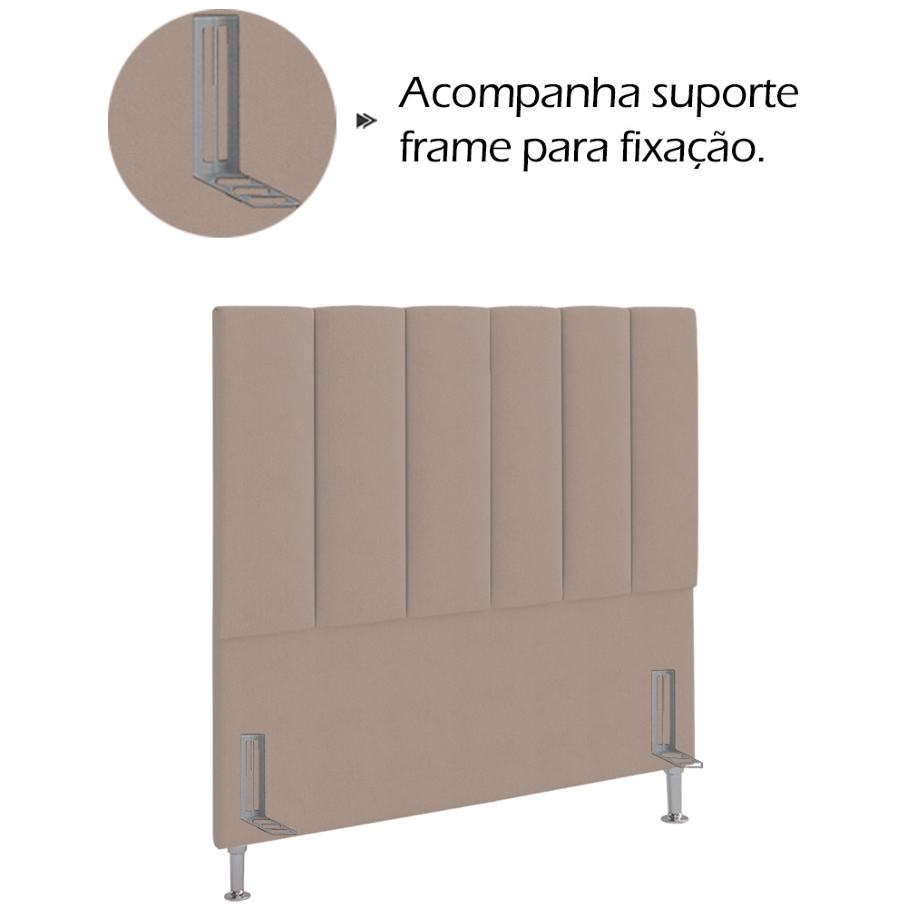 Cabeceira Solteiro 90 cm Sevill Veludo SL 949 Peer