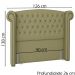 Cabeceira Solteiro 90 cm Valenn Linho SL 75 Peer