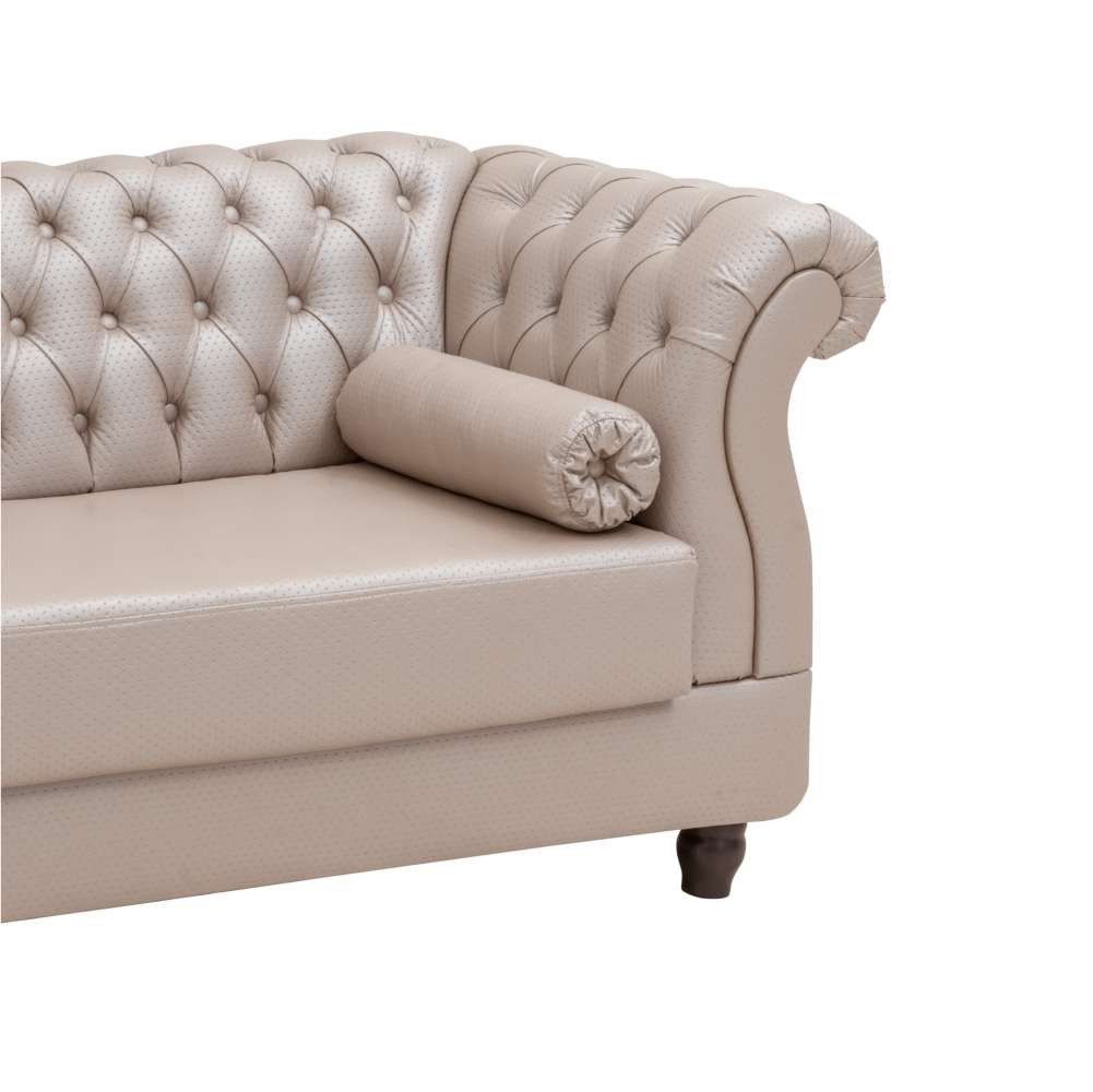 Chaise Estofada com Pés de Madeira Vega TCS-350 Branco - Perfan