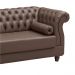 Chaise Estofada com Pés de Madeira Vega TCS-357 Marrom - Perfan