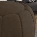 Kit 2 Puff Puf Para Sala Base Metal Chocolate Tull SL 942 Veludo Peer