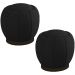 Kit 2 Puff Puf Para Sala Base Metal Chocolate Tull SL 944 Veludo Peer
