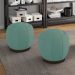 Kit 2 Puff Puf Para Sala Base Metal Chocolate Tull SL 946 Veludo Peer