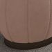 Kit 2 Puff Puf Para Sala Base Metal Chocolate Tull SL 949 Veludo Peer