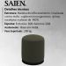 Kit 2 Puff Puf Para Sala Base Metal Preto Saien Linho SL 74 Peer