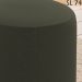 Kit 2 Puff Puf Para Sala Base Metal Preto Saien Linho SL 74 Peer