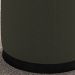 Kit 2 Puff Puf Para Sala Base Metal Preto Saien Linho SL 74 Peer